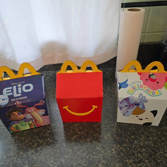 McDonald's NIB's Happy Meals Toy Lot + 1 Burger King w/ Boxes Minecraft Elio Squ - Picture 7 of 8